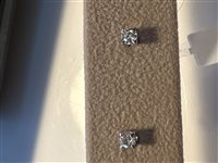 Boucles d'oreilles Artigianale Orecchini punto luce 4 punte in Or blanc Diamante 0.20 Ct OROR-19-253 - OROR-19-253